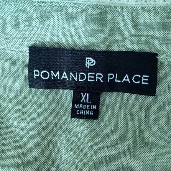 Pomander Place Tuckernuck Green Lace Detail Midi Dress, XL - Picture 8 of 12